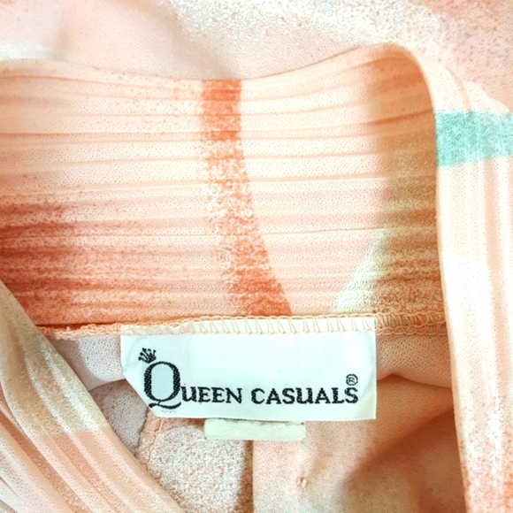 watercolor dream cloud scape blouse pussybow slinky boho transition weight - Picture 7 of 7